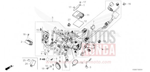 WIRE HARNESS CBF125NAP de 2023